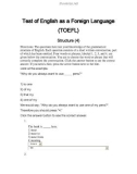 TOEFL Structure 4