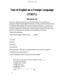 TOEFL Structure 3