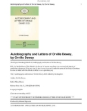 Autobiography and letters of orville dewey