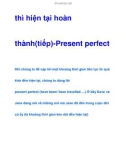 thì hiện tại hoàn thành(tiếp)-Present perfect