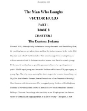 The Man Who Laughs VICTOR HUGO PART 1 BOOK 3 CHAPTER 3