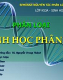 Phân loại Sinh học phân tử - TS Nguyễn Trung Thành