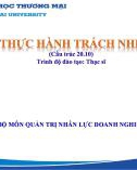 Bài giảng Quản trị thực hành trách nhiệm xã hội - Chương 0: Giới thiệu học phần (Trình độ Thạc sĩ)