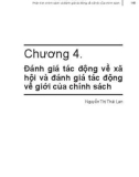 Phân tích chính sách và đánh giá tác động về xã hội của chính sách - Sách tham khảo: Phần 2