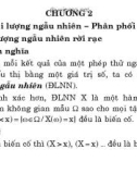 Bài giảng Lý thuyết xác suất thống kê toán - Chương 2: Đại lượng ngẫu nhiên, phân phối xác suất