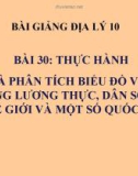 Bài giảng Địa lý 10 bài 30: Thực hành Vẽ và phân tích biểu đồ về sản lượng lương thực, dân số của thế giới và một số quốc gia