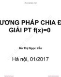 Bài giảng Phương pháp tính: Chương 2 - Hà Thị Ngọc Yến