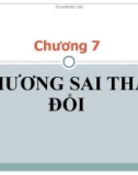 Chương 7: Phương sai thay đổi