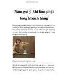 Năm gợi ý khi làm phật lòng khách hàng