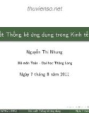 Bài giảng Xác suất thống kê và ứng dụng trong kinh tế xã hội: Chương 2 - Nguyễn Thị Nhung