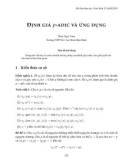 Định giá p-adic và ứng dụng