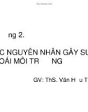 Bài giảng Hạch toán tài nguyên môi trường: Chương 2 - ThS. Văn Hữu Tập