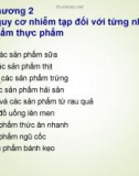 Bài giảng Phương pháp đánh giá chất lượng thực phẩm (Phần 4): Chương 2 - Hồ Phú Hà, Vũ Thu Trang