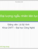 Bài giảng Xác suất thống kê ứng dụng: Lecture 5 - PGS.TS. Lê Sỹ Vinh