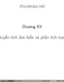 Bài giảng Xác suất thống kê ứng dụng trong kinh tế xã hội: Chương 12 - ĐH Thăng Long