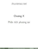 Bài giảng Xác suất thống kê ứng dụng trong kinh tế xã hội: Chương 10 - ĐH Thăng Long