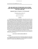 Dẫn liệu bước đầu về thành phần loài ấu trùng cánh lông (trichoptera) ở vườn quốc gia Bạch Mã tỉnh Thừa Thiên Huế