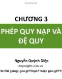 Bài giảng Toán rời rạc: Chương 3 - Nguyễn Quỳnh Diệp