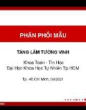 Bài giảng Xác suất thống kê: Phân phối mẫu