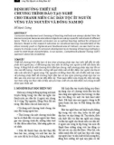 Định hướng thiết kế chương trình đào tạo nghề cho thanh niên các dân tộc ít người vùng Tây Nguyên và Đông Nam Bộ