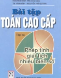 Bài tập toán cao cấp - Nguyễn Đình Trí - Tập 3 Phép tính giải tích nhiều biến số