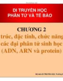 Di truyền học phân tử và tế bào : Cấu trúc, đặc tinh, chức năng của các đại phân tử sinh học part 1