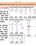 Di truyền học phân tử và tế bào : Liên kết hóa học của các đại phân tử sinh học part 6