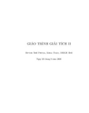 Giáo trình Giải tích 2 - Huỳnh Thế Phùng