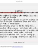 Xử lý nước cấp chương 1 : Những khái niệm cơ bản về hệ thống cấp nước - ThS. Lâm Vĩnh Sơn