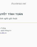 Bài giảng Lý thuyết tính toán: Bài 10 - Phạm Xuân Cường