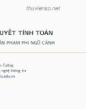 Bài giảng Lý thuyết tính toán: Bài 6 - Phạm Xuân Cường