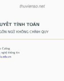 Bài giảng Lý thuyết tính toán: Bài 5 - Phạm Xuân Cường