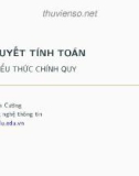 Bài giảng Lý thuyết tính toán: Bài 4 - Phạm Xuân Cường