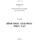 Giáo trình hình thái giải phấu thực vật - PGS.TS. Nguyễn Khoa Lan