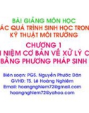 Bài giảng Các quá trình sinh học trong kỹ thuật môi trường - Chương 1: Khái niệm cơ bản về xử lý chất thải bằng phương pháp sinh học