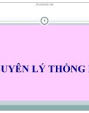 Bài giảng Lý thuyết thống kê - Chương 1: Đối tượng của thống kê học