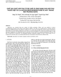 Chế tạo chất hấp phụ từ bã chè và ứng dụng cho hấp phụ thuốc diệt cỏ 2,4-dicolorophenenoxyaxetic axit trong môi trường nước