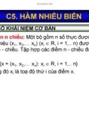 Bài giảng Toán kinh tế 1: Chương 5 - ThS. Nguyễn Ngọc Lam