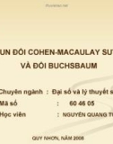 VỀ MÔĐUN ĐỐI COHEN-MACAULAY SUY RỘNG VÀ ĐỐI BUCHSBAUM