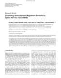 Báo cáo sinh học: Research Article Uncovering Transcriptional Regulatory Networks by Sparse Bayesian Factor Model