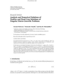 Báo cáo sinh học: Research Article Analysis and Numerical Solutions of Positive and Dead Core Solutions of Singular Sturm-Liouville Problems