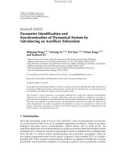 Báo cáo sinh học: Research Article Parameter Identiﬁcation and Synchronization of Dynamical System by Introducing an Auxiliary Subsystem