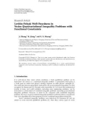 Báo cáo sinh học: Research Article Levitin-Polyak Well-Posedness in Vector Quasivariational Inequality Problems with Functional Constraints