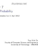 Lecture Discrete Mathematics I - Chapter 7: Discrete Probability (Tran Vinh Tan)