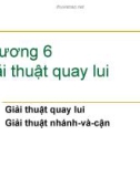 Phân tích thiết kế giải thuật - Chương 6: Giải thuật quay lui