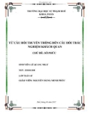 Từ câu hỏi truyền thống đến câu hỏi trắc nghiệm khách quan - Chủ đề: Số phức