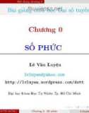 Bài giảng môn học Đại số tuyến tính: Chương 0 - Lê Văn Luyện