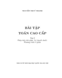 Bài tập toán cao cấp - Tập 3