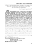 Xác định thành phần hoá học và hoạt tính sinh học của thần phục ((Homalomena Vietnamensis J. Bogner et V.D.Nguyen), họ Ráy (Araceae))