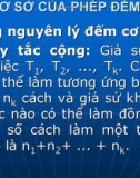 CƠ SỞ CỦA PHÉP ĐẾM